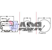 FIRESTONE W01M588521 - FUELLE CPTO. MB ACTROS
