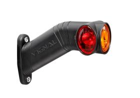 VIGNAL D14428 - FA3 LED - LUZ DE GÁLIBO DERECHA LED 12/24V CRISTAL/ROJO/ÁMB